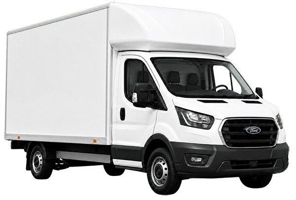 Luton box van parked and ready for hire in Swansea